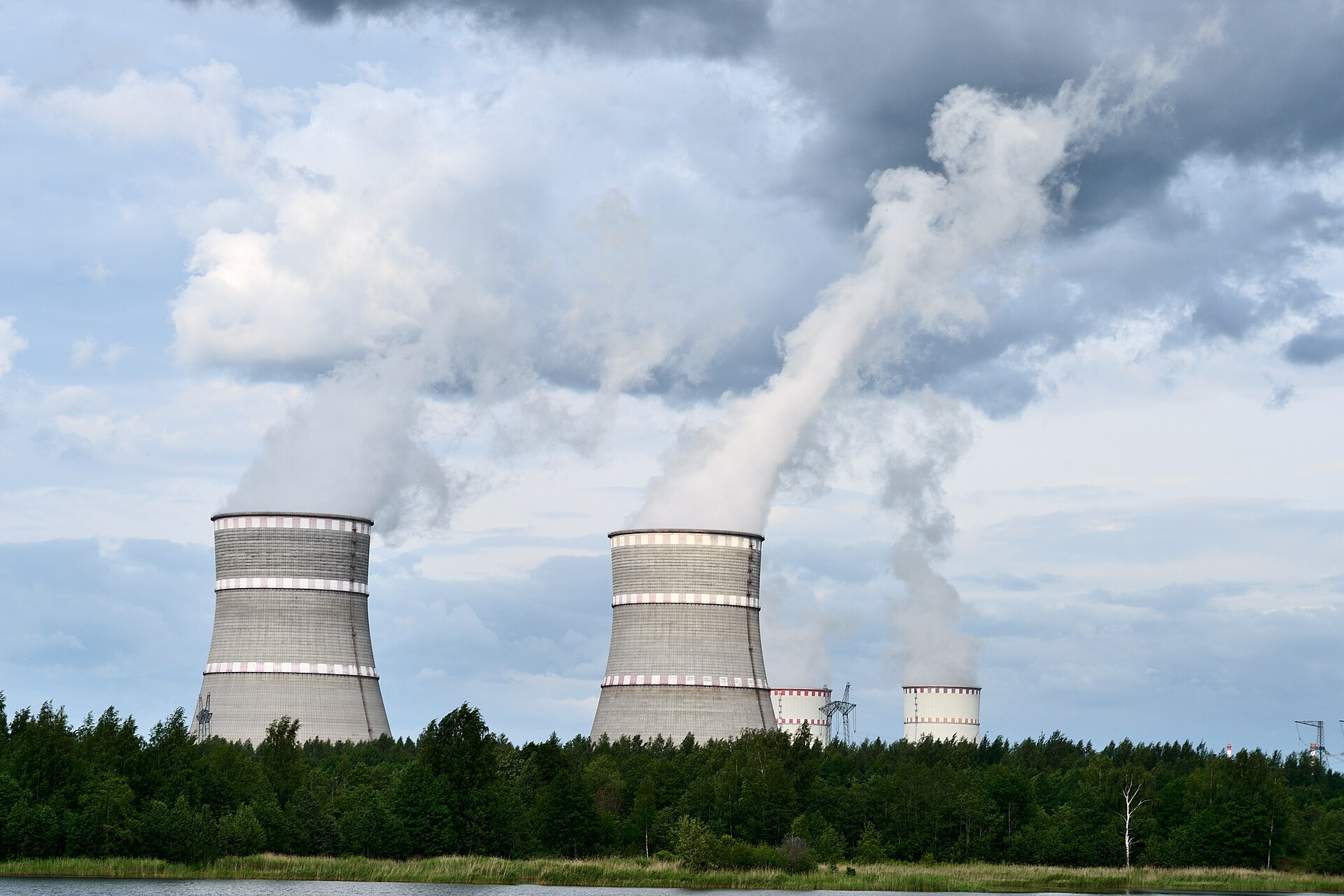 Cooling towers of a European nuclear power station